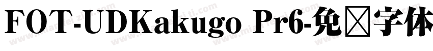FOT-UDKakugo Pr6字体转换